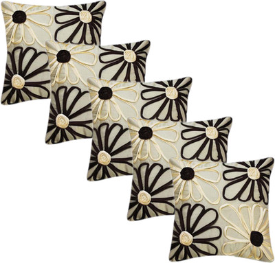 

Metro Living Floral Cushions Cover(Pack of 5, 40 cm*40 cm, Multicolor)