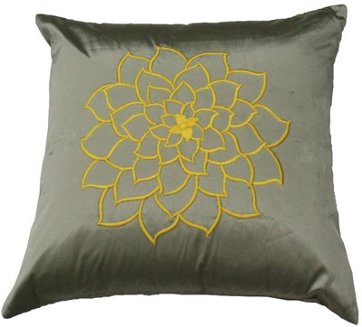 

Homewards Embroidered Cushions Cover(Silver)