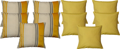 

HOME SHINE Striped Cushions Cover(40 cm*40 cm, Yellow)