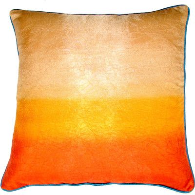 

Homeblendz Abstract Cushions Cover(40 cm*40 cm, Beige, Orange)