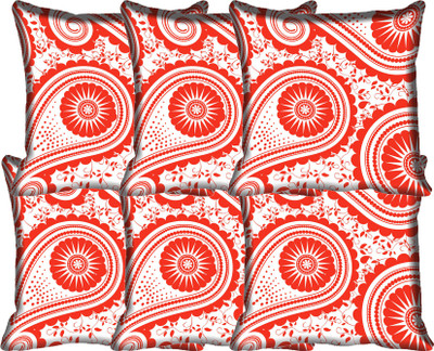 

IndiWeaves Printed Cushions Cover(Pack of 6, 30 cm*30 cm, Multicolor)