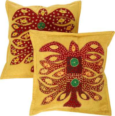 

Rajrang Abstract Cushions Cover(Pack of 2, 40 cm*40 cm, Yellow)