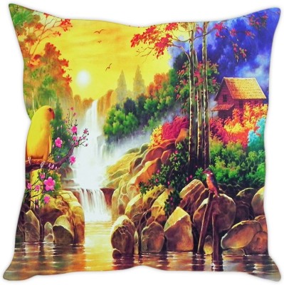 

Sleep Nature's Abstract Cushions Cover(30.63 cm*30.63 cm, Multicolor)