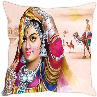 

Sleep Nature's Abstract Cushions Cover(30.63 cm*30.63 cm, Multicolor)