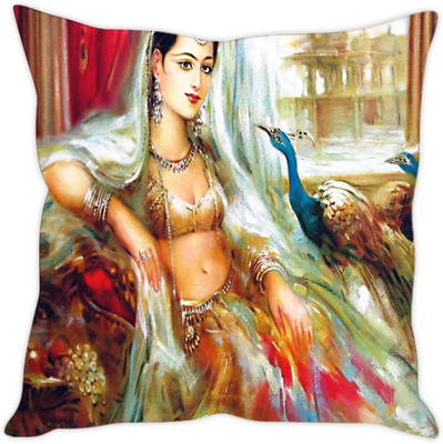 

Sleep Nature's Abstract Cushions Cover(40.64 cm*40.64 cm, Multicolor)