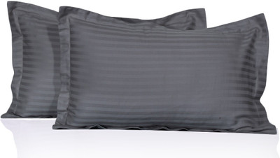 12% OFF on LNT Striped Pillows Cover(Pack of 2, 43.2 cm*69 cm, Grey) 12% OFF on LNT Striped Pillows Cover(Pack of 2, 43.2 cm*69 cm, Grey)