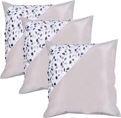 

MABA Embroidered Cushions & Bolsters Cover(Pack of 3, 40 cm*40 cm, Multicolor)