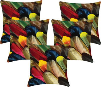 

Lushomes Printed Cushions Cover(Pack of 5, 40 cm, Multicolor)