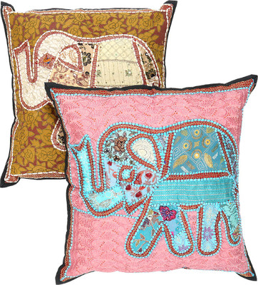 

Rajrang Animal Cushions Cover(Pack of 2, 53 cm*53 cm, Brown)