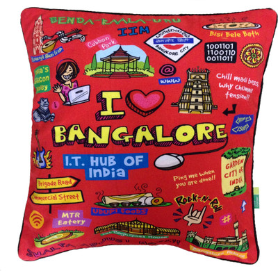 

Eco Corner Abstract Cushions Cover(40.5 cm*40.5 cm, Multicolor)