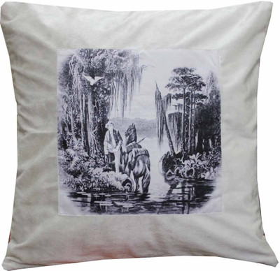 

Adishma Self Design Cushions Cover(46 cm*46 cm, White)