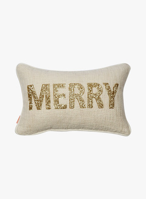 

SOLAJ Embroidered Cushions & Pillows Cover(30 cm*46 cm, Beige)