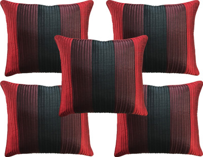 

HOME SHINE Striped Cushions Cover(Pack of 5, 40 cm*40 cm, Multicolor)