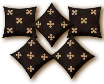 

Nikunj Floral Cushions Cover(Pack of 5, 40 cm*40 cm, Brown)