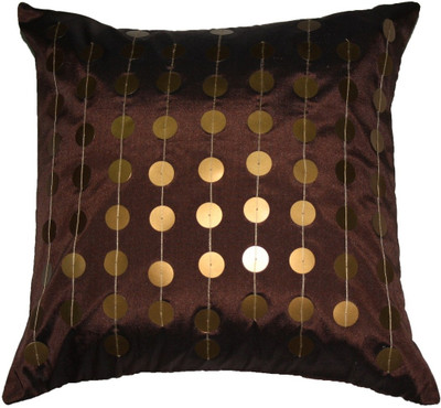 

Homewards Embroidered Cushions Cover(Brown)