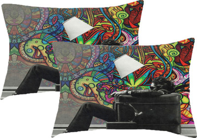 

Sleep Nature's Printed Pillows Cover(Pack of 2, 68.58 cm*45.72 cm, Multicolor)
