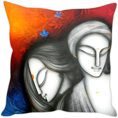 

Sleep Nature's Abstract Cushions Cover(30.63 cm*30.63 cm, Multicolor)