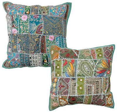 

Pezzava Embroidered Cushions Cover(Pack of 2, 40.64 cm*40.64 cm, Multicolor)