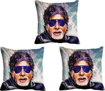 IndiWeaves Printed Cushions Cover(Pack of 3, 16 cm*16 cm, Blue)