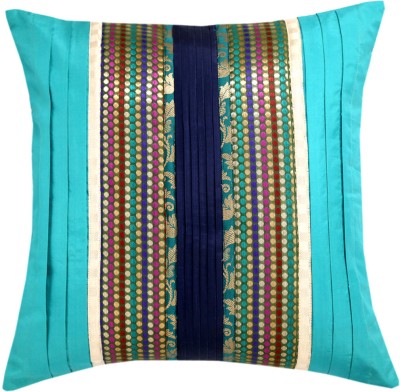 ANS Silk Cushions Cover(40 cm*40 cm, Light Blue)