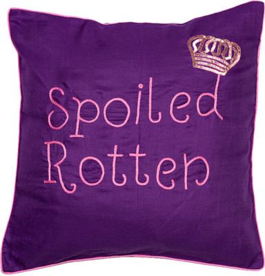 

Band Box Embroidered Cushions Cover(40.64 cm*40.64 cm, Purple)