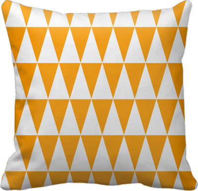 

SajawatHomes Abstract Cushions Cover(30 cm*30 cm, Orange, White)