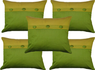 

HOME SHINE Abstract Cushions Cover(Pack of 5, 40.64 cm*40.64 cm, Green)