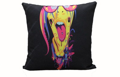 

Adishma Abstract Cushions Cover(40 cm*40 cm, Black, Multicolor)