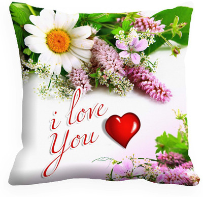 

IndiWeaves Printed Cushions Cover(30 cm*30 cm, Green, White)