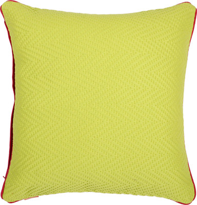 

Solaj Self Design Cushions Cover(45 cm*45 cm, Green)