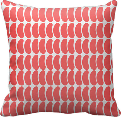 

SajawatHomes Abstract Cushions Cover(30 cm*30 cm, White, Red), Red;white