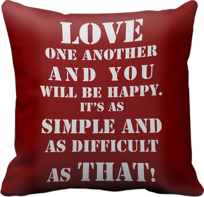 

Tied Ribbons Printed Cushions Cover(30 cm*30 cm, Multicolor)