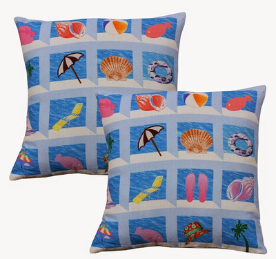 Dekor World Printed Cushions Cover(Pack of 5, 40 cm*40 cm, Multicolor)