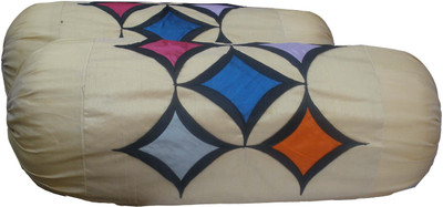 

Vg store Geometric Bolsters Cover(Pack of 2, 77 cm*77 cm, Multicolor)
