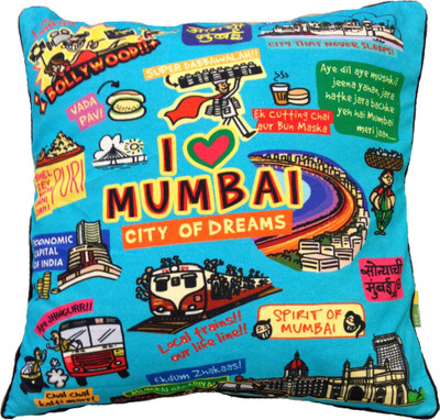 

Eco Corner Abstract Cushions Cover(40.5 cm*40.5 cm, Multicolor)