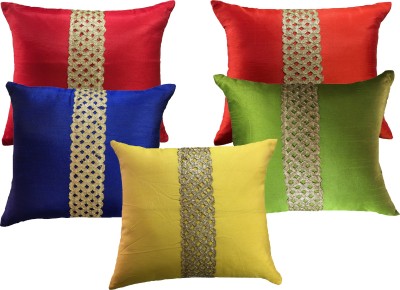 

HOME SHINE Striped Cushions Cover(Pack of 5, 30 cm*30 cm, Multicolor)