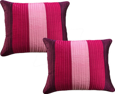 

HOME SHINE Striped Cushions Cover(Pack of 2, 60 cm*60 cm, Multicolor)