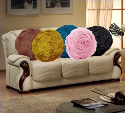 MS Enterprises Polyester Cushions Cover(Pack of 5, 40 cm*40 cm, Multicolor)