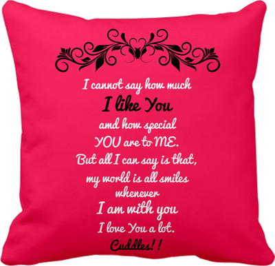 

Tied Ribbons Printed Cushions Cover(30 cm*30 cm, Multicolor)
