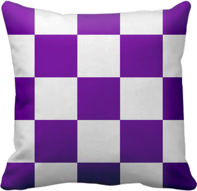 

SajawatHomes Abstract Cushions Cover(30 cm*30 cm, White, Purple), Purple;white