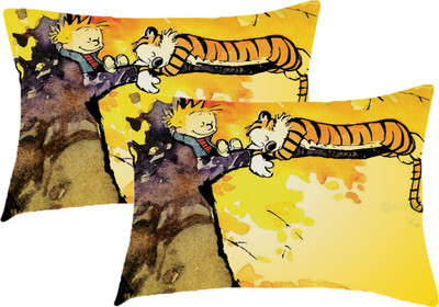 Sleep Nature's Printed Pillows Cover(Pack of 2, 68.58 cm*45.72 cm, Multicolor)