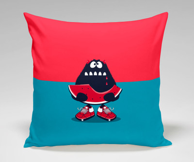 BRIZAN Cartoon Cushions Cover(40 cm*40 cm, Red, Light Blue), Light blue;red