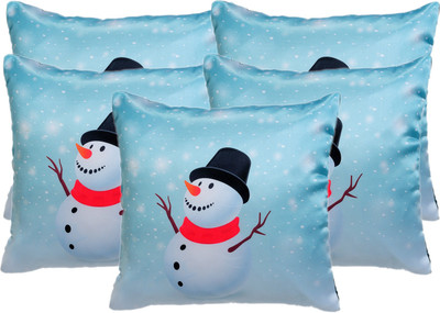 

Alina Decor Printed Cushions Cover(Pack of 5, 40 cm*40 cm, Blue, White)