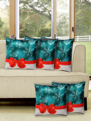 

Alina Decor Printed Cushions Cover(Pack of 5, 40 cm, Red)
