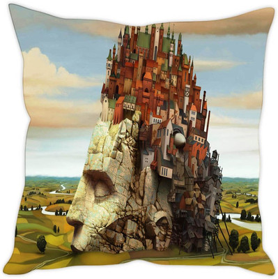 

Sleep Nature's Abstract Cushions Cover(30.63 cm*30.63 cm, Multicolor)