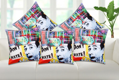 

The Intellect Bazaar Printed Cushions Cover(40 cm*40 cm, Multicolor)