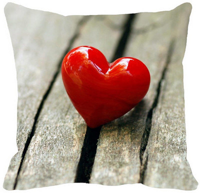 64% OFF on meSleep Printed Cushions Cover(40.64 cm*40.64 cm, Grey, Red)