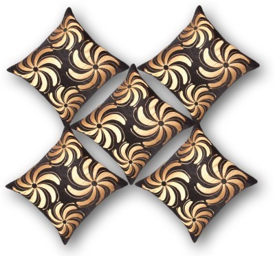 

Nikunj Floral Cushions Cover(Pack of 5, 40 cm*40 cm, Brown)