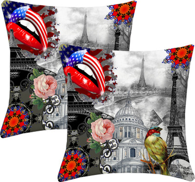 

Lushomes Printed Cushions Cover(Pack of 2, 60 cm, Multicolor)