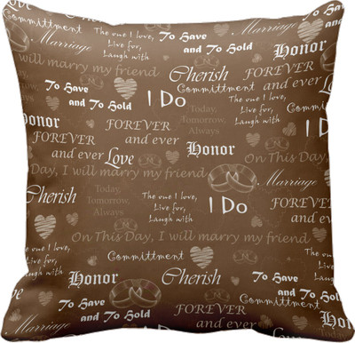 

Tied Ribbons Printed Cushions Cover(30 cm*30 cm, Multicolor)
